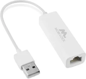 USB Ethernet (LAN) Network Adapter Compatible with Laptops, and All USB 2.0 Compatible Computers Including Windows 7 to 11, Vista, all Mac OS X, and macOS - by Mobi Lock