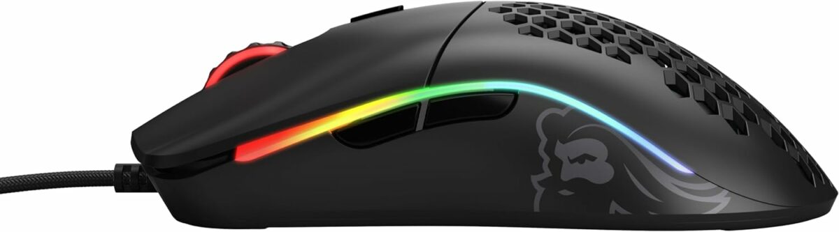 Glorious Gaming Mouse - Model O 67 g Superlight Honeycomb Mouse, Matte Black Mouse, USB Gaming Mouse