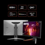 BenQ Mobiuz EX2710Q 27 Inch QHD 1440p IPS 165Hz Gaming Computer Monitor with 2.1ch Speaker and Subwoofer, Gaming Color Optimizer, Freesync Premium, Light Tuner, Eye-Care Tech and Height Adjustable