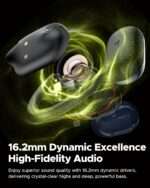 Yamdrok Power1 Open-Ear Headphones, Bluetooth 5.3 with Earhooks Wireless Earbuds, Immersive Stereo Sound by 16.2mm Driver Bluetooth Earphones, 47Hrs Total Playtime, Noise Cancelling Calls, APP Control