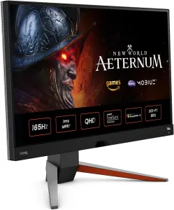 BenQ Mobiuz EX2710Q 27 Inch QHD 1440p IPS 165Hz Gaming Computer Monitor with 2.1ch Speaker and Subwoofer, Gaming Color Optimizer, Freesync Premium, Light Tuner, Eye-Care Tech and Height Adjustable