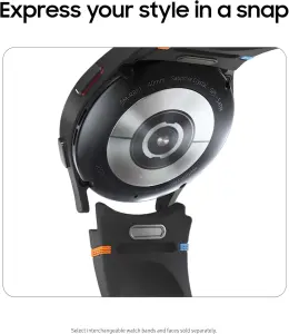 ⁦Samsung Galaxy Watch FE 40mm Bluetooth AI Smartwatch w/Fitness Tracking, BIA Sensor, Personalized HR Zones, Heart Rate Tracker, Sleep Monitor, 2024, Black [US Version, 1Yr Manufacturer Warranty]⁩ - الصورة ⁦5⁩