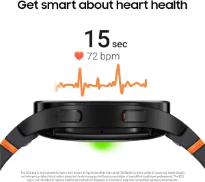 ⁦Samsung Galaxy Watch FE 40mm Bluetooth AI Smartwatch w/Fitness Tracking, BIA Sensor, Personalized HR Zones, Heart Rate Tracker, Sleep Monitor, 2024, Black [US Version, 1Yr Manufacturer Warranty]⁩ - الصورة ⁦4⁩