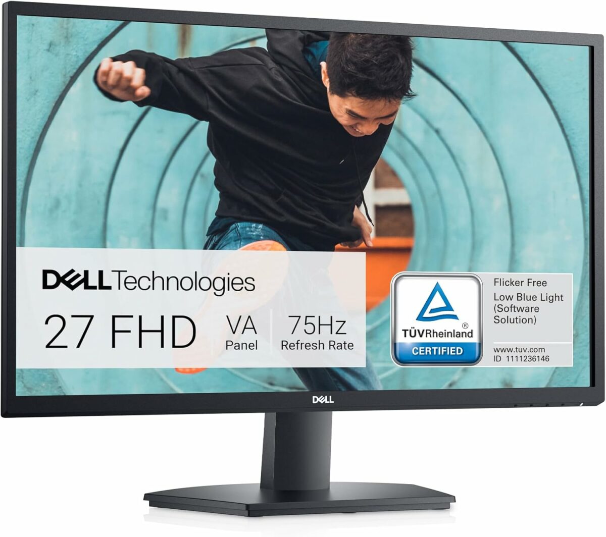 Dell 27 Monitor - SE2722H 27 4ms (Full HD 1920 x 1080,60 Hz VGA / 75 Hz HDMI,1.4 AMD FreeSync) (Upgraded)