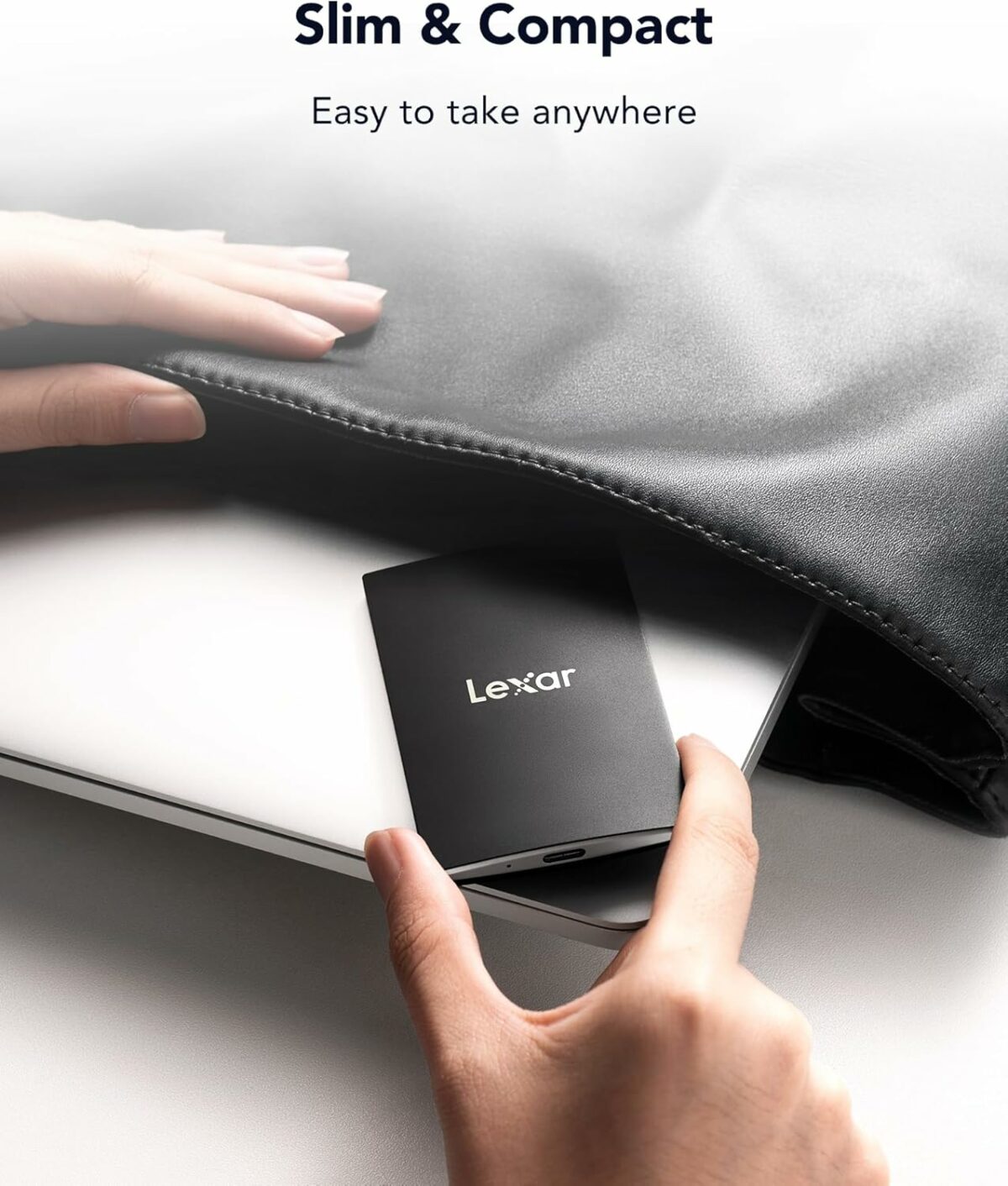 Lexar SL500 External SSD 1TB, USB3.2 Gen2x2 Portable SSD, PSSD up to 2000MB/s Read, 1800MB/s Write, External Solid State Drive with Metal Design, DataShieldTM 256-bit AES Encryption(LSL500X001T-RNBNG)