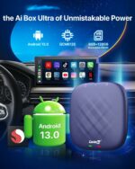 Carlinkit Android 13 Ai Box, Ultra Series, Most Powerful Multimedia Adapter with 8+128GB Qualcomm 6125, Built-in CarPlay/Android Auto/Google Play Store, Only Fit for Wired CarPlay Cars