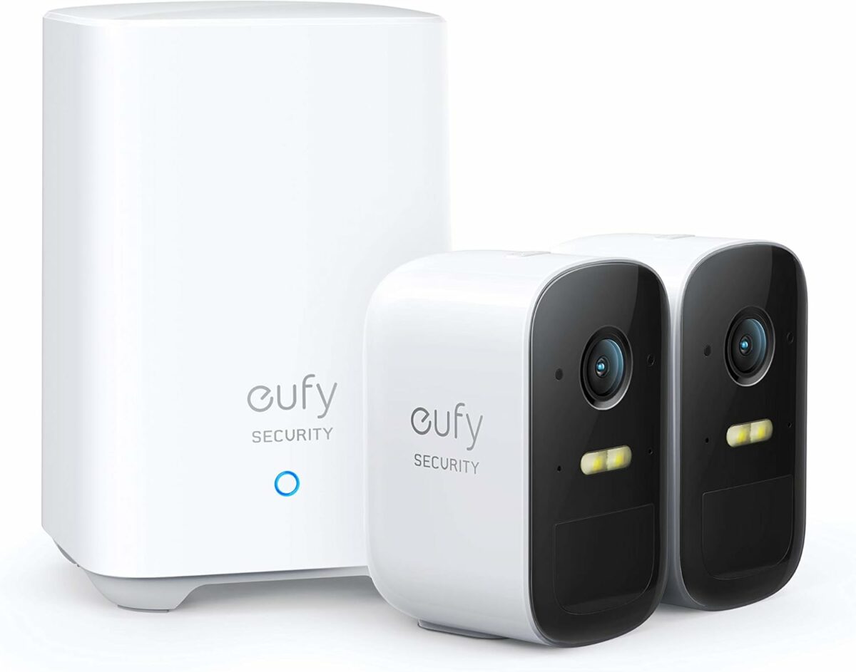 eufy Security, eufyCam 2C 2-Cam Kit, Security Camera Outdoor, Wireless Home Security System with 180-Day Battery Life, HomeKit Compatibility, 1080p HD, IP67, Night Vision, No Monthly Fee