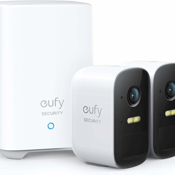 eufy Security, eufyCam 2C 2-Cam Kit, Security Camera Outdoor, Wireless Home Security System with 180-Day Battery Life, HomeKit Compatibility, 1080p HD, IP67, Night Vision, No Monthly Fee