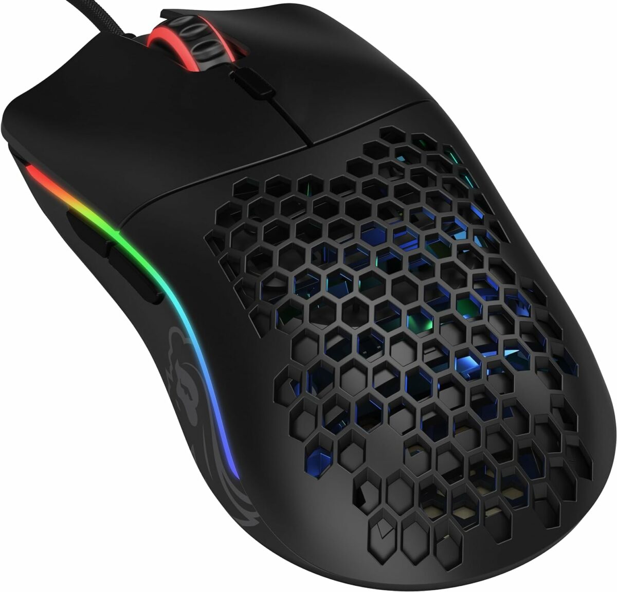 Glorious Gaming Mouse - Model O 67 g Superlight Honeycomb Mouse, Matte Black Mouse, USB Gaming Mouse