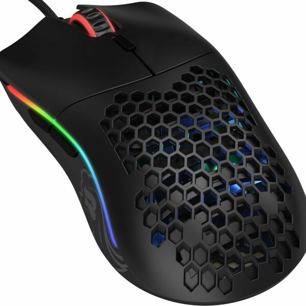 Glorious Gaming Mouse - Model O 67 g Superlight Honeycomb Mouse, Matte Black Mouse, USB Gaming Mouse