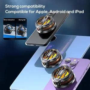 مروحة تبريد مغناطيسية MEMO CX07 بقدرة 15 وات لتبديد الحرارة بشكل فوري، ومبرد أشباه الموصلات متوافق مع الهواتف المحمولة واللوحية ومروحة تبريد للألعاب 5 v