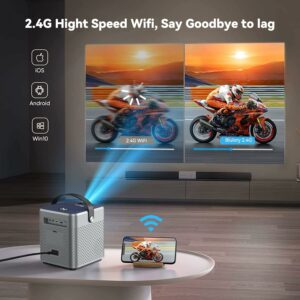 Blulory T3 Movie 3D Projector 4K Full HD 1080P Native Cinema Beamer Android WiFi Projector For Outdoor Movies Support Android 9.0