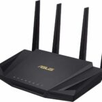 ASUS RT-AX58U V2 WIFI 6 AX3000 Dual-Band Extendable Mesh WiFi Router, with Mobile Tethering (Replacement of 4G 5G routers) AIMESH MU-MIMO Game Rangeboost Trend Aiprotection Pro security, Adaptive QoS