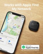 eufy Security SmartTrack Link (Black, 1-Pack), Android not Supported, Works with Apple Find My (iOS only), Key Finder, Bluetooth Tracker for Earbuds and Luggage, Phone Finder, Water Resistant