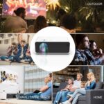 TDOO 4K 1080P HD Portable Projector with 5G WiFi, 200” Display Supported, Projector for Our Moives ＆ Home Theater, Compatible with Smartphone, TV, VGA, Laptops PC PS5 HDMI USB