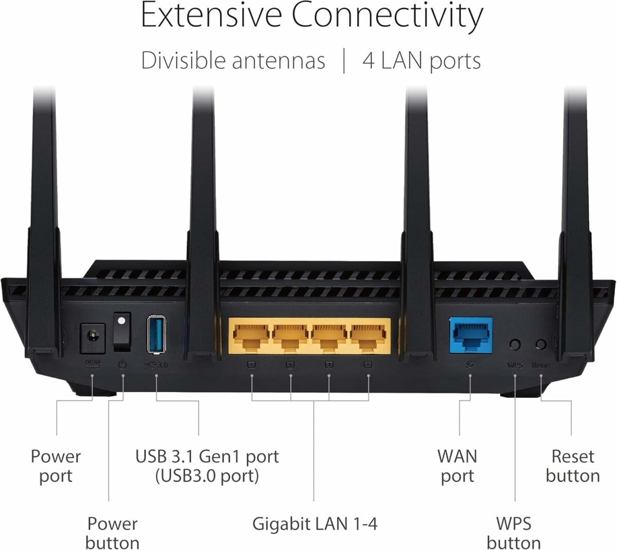 Brand ASUS Model name ASUS (RT-AX58U V2) AX3000 WIFI 6 Special features QoS, Internet Security Frequency band class Dual-Band Wireless communication standard