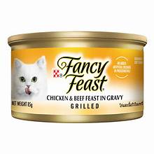 Fancy Feast Grilled Chicken & Beef Feast In Gravy Cat Food 85g