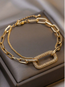 سوار عالي الجودة أنيق مربع مفرغ خرز العلوي، سوار يجمع بين الحداثة والأناقة للنساء 1 سوار عالي الجودة أنيق مربع مفرغ خرز العلوي، سوار يجمع بين الحداثة والأناقة للنساء