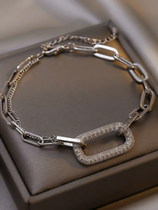 سوار عالي الجودة أنيق مربع مفرغ خرز العلوي، سوار يجمع بين الحداثة والأناقة للنساء 2 سوار عالي الجودة أنيق مربع مفرغ خرز العلوي، سوار يجمع بين الحداثة والأناقة للنساء