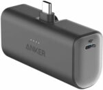 Anker Nano Power Bank, Mini Portable Charger with Built-In Foldable USB-C Connector, 5,000mAh Battery Pack 22.5W, For iPhone 16/15 Series, Samsung, Huawei, iPad, AirPods, Xiaomi, Vivo, Oppo and More