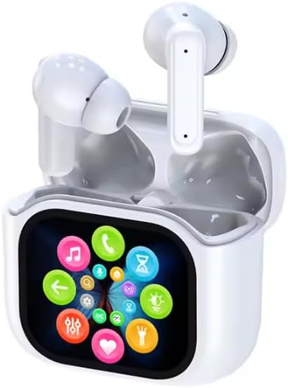 Touch Screen ANC Earbuds BY16 Color Screen Wireless Headphones True Noise Cancelling TWS A9 A11 pro