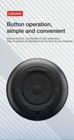 Lenovo Thinkplus Speaker, Bluetooth Version 5.0 Spearker/Outdoor Loudspeaker with 1200 mAh Battery Capacity, Black Color