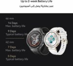 HUAWEI WATCH GT5 Pro 46 mm Smartwatch, Sharp-Edged Design, upto14 Days Battery Life, Pro-level Sports Watch, iOS & Android Compatible, HUAWEI Care+, 3 Month Extra warranty, Titanium + Gifts