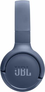 JBL Tune 520BT Wireless On-Ear Headphones, Pure Bass Sound, 57H Battery with Speed Charge, Hands-Free Call + Voice Aware, Multi-Point Connection, Lightweight and Foldable - Blue, JBLT520BTBLUEU