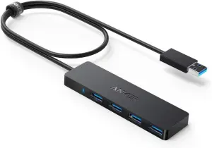 Anker 4-Port Ultra Slim Usb3.0 Data Hub Black 6 Anker 4-Port Ultra Slim Usb3.0 Data Hub Black