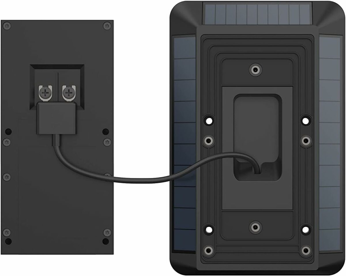 Ring Solar Charger (2nd Generation) for Battery Doorbells, Ring Video Doorbell 3, Ring Video Doorbell 3 Plus, Ring Video Doorbell 4