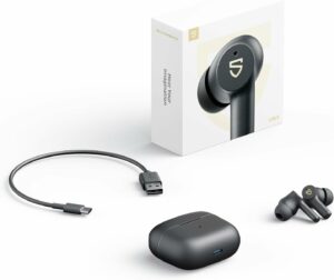 SoundPEATS Life3 Wireless Earbuds, Bluetooth 5.3 with 10mm Driver, Dual MIC Noise Cancelling Headphones, PeatsAudio APP Control&Multipoint Connection Bluetooth Earphones, 20H Playtime, Game Mode