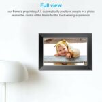 Kialloy Smart Cloud Digital Photo Frame Wifi 10.1 Inch Recording Picture Frames Built in 32GB Electronic photo frame with Video Clips and Photos Instantly Share via Email or App,Auto-Rotate