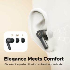 SoundPEATS Life3 Wireless Earbuds, Bluetooth 5.3 with 10mm Driver, Dual MIC Noise Cancelling Headphones, PeatsAudio APP Control&Multipoint Connection Bluetooth Earphones, 20H Playtime, Game Mode