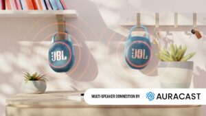 JBL Clip 5 Ultra-portable waterproof speaker with AURACAST (Connect multiple speaker), Powerful Audio, Dustproof, Wireless Bluetooth Streaming, 12 Hours of Playtime,Black