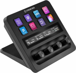 Elgato Stream Deck +, Audio Mixer, Production Console and Studio Controller for Content Creators, Streaming, Gaming, with customizable touch strip dials and LCD keys, works with Mac and PC