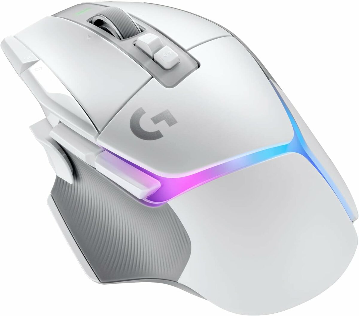 Logitech G502 X PLUS LIGHTSPEED Wireless RGB Gaming Mouse - Optical with LIGHTFORCE hybrid switches, LIGHTSYNC RGB, HERO 25K sensor, compatible PC macOS/Windows White