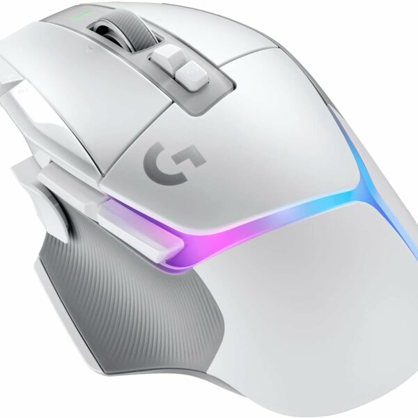 Logitech G502 X PLUS LIGHTSPEED Wireless RGB Gaming Mouse - Optical with LIGHTFORCE hybrid switches, LIGHTSYNC RGB, HERO 25K sensor, compatible PC macOS/Windows White