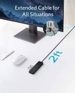 Anker 4-Port Ultra Slim Usb3.0 Data Hub Black 5 Anker 4-Port Ultra Slim Usb3.0 Data Hub Black