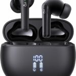 YELKUTT Earbuds Headphones Wireless, Earphones with HiFi Stereo Deep Bass, Bluetooth 5.3 Earphones with 6 ENC Noise Cancelling Mic, 50H Playtime, Dual LED Display, IPX8 WaterproofYELKUTT Earbuds Headphones Wireless, Earphones with HiFi Stereo Deep Bass, Bluetooth 5.3 Earphones with 6 ENC Noise Cancelling Mic, 50H Playtime, Dual LED Display, IPX8 Waterproof