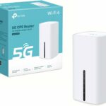 TP-Link Archer NX200 5G Wi-Fi 6 AX1800Mbps Router with SIM, Dual Band, Plug & Play, Gigabit WAN/LAN Port, 4K-QAM, Beamforming, 8×5G/LTE, 2×Wi-Fi Internal Antennas, EasyMesh, HomeShield