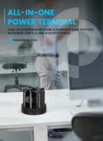 Powerology 8in1 Station 10000mAh PD 120W QC Wireless Power Bank (Black)