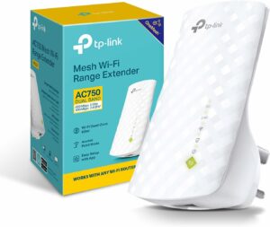 Tp-Link Ac750 Wifi Extender | Covers Up To 1200 Sq.Ft And 20 Devices Up To 750Mbps| Dual Band Wifi Range Extender | Wifi Booster To Extend Range Of Wifi Internet Connection (Re220)