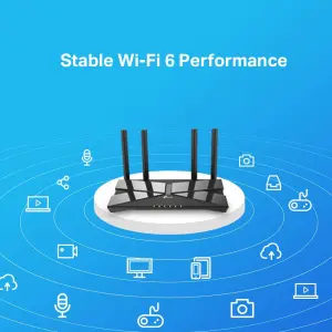 TP-Link Archer AX10 Next-Gen Wi-Fi 6 Router, AX1500 Mbps Gigabit Dual Band Wireless, OneMesh Supported, Beamforming & MU-MIMO, Ideal for Gaming Xbox/PS5/Steam and 4K, Works with Alexa 6 TP-Link Archer AX10 Next-Gen Wi-Fi 6 Router, AX1500 Mbps Gigabit Dual Band Wireless, OneMesh Supported, Beamforming & MU-MIMO, Ideal for Gaming Xbox/PS5/Steam and 4K, Works with Alexa