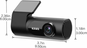 KAWA Car Camera Dash Cam 2K 1440P Full QHD Dash Camera 30fps - Voice Control, 360° Rotating Body, 145°Wide Angle Dashcam, WDR with Super Night Vision, 24H Parking Monitoring and G-sensor, D6