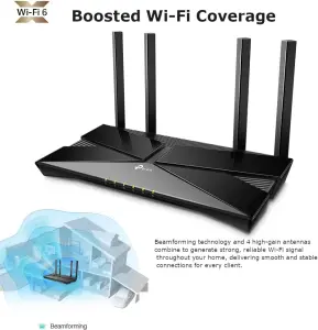 TP-Link Archer AX10 Next-Gen Wi-Fi 6 Router, AX1500 Mbps Gigabit Dual Band Wireless, OneMesh Supported, Beamforming & MU-MIMO, Ideal for Gaming Xbox/PS5/Steam and 4K, Works with Alexa 5 TP-Link Archer AX10 Next-Gen Wi-Fi 6 Router, AX1500 Mbps Gigabit Dual Band Wireless, OneMesh Supported, Beamforming & MU-MIMO, Ideal for Gaming Xbox/PS5/Steam and 4K, Works with Alexa