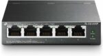 TP-Link 5-Port Gigabit Desktop PoE Switch with 4-Port PoE+, 65 W for all PoE ports, Metal Casing, Plug and Play, Ideal for IP Surveillance and Access Point(TL-SG1005P)