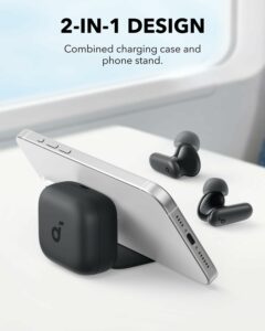 soundcore P30i by Anker Noise Cancelling Earbuds, Strong and Smart Noise Cancelling, Powerful Bass, 45H Playtime, 2-in-1 Case and Phone Stand, IP54, Wireless Earbuds, Bluetooth 5.4, App Control