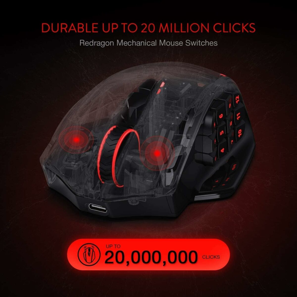 Redragon M913 Impact Elite Wireless Gaming Mouse