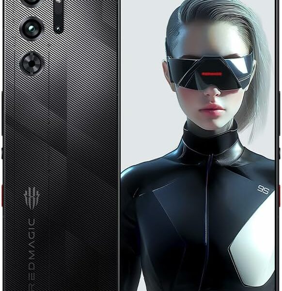 REDMAGIC 9S Pro Smartphone 5G, 120Hz Gaming Phone, 6.8" Full Screen, Under Display Camera, 6500mAh Android Phone, Snapdragon 8 Gen 3, 12+256GB, 80W Charger, Dual-Sim, US Unlocked Cell Phone Black