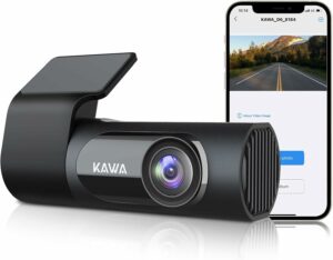 KAWA Car Camera Dash Cam 2K 1440P Full QHD Dash Camera 30fps - Voice Control, 360° Rotating Body, 145°Wide Angle Dashcam, WDR with Super Night Vision, 24H Parking Monitoring and G-sensor, D6